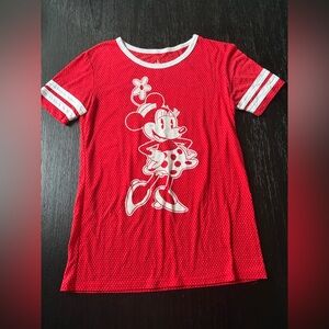 Disney Red Tee with White Trim and Logo (NEW without Tags)